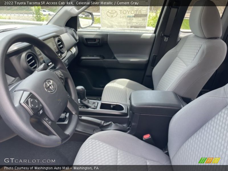  2022 Tacoma SR Access Cab 4x4 Cement Gray Interior