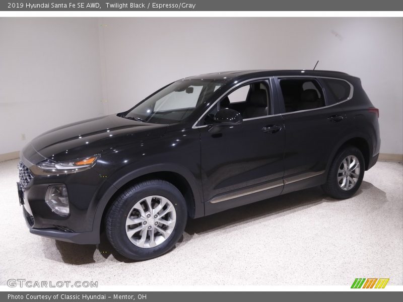 Twilight Black / Espresso/Gray 2019 Hyundai Santa Fe SE AWD