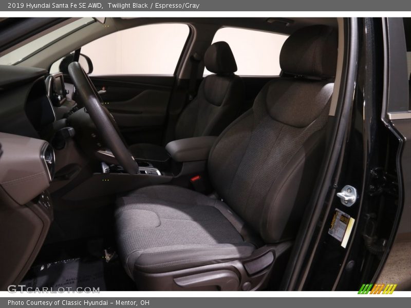 Twilight Black / Espresso/Gray 2019 Hyundai Santa Fe SE AWD