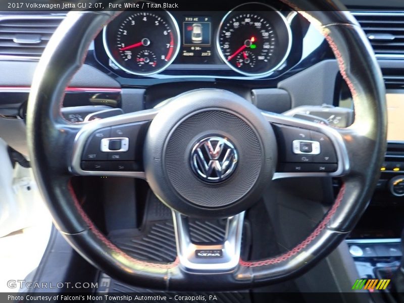 Pure White / Titan Black 2017 Volkswagen Jetta GLI 2.0T