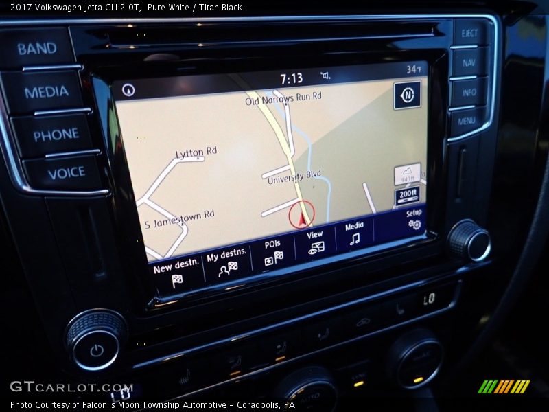 Navigation of 2017 Jetta GLI 2.0T