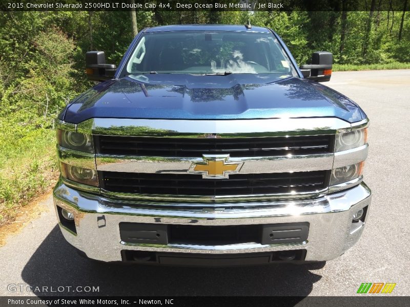Deep Ocean Blue Metallic / Jet Black 2015 Chevrolet Silverado 2500HD LT Double Cab 4x4