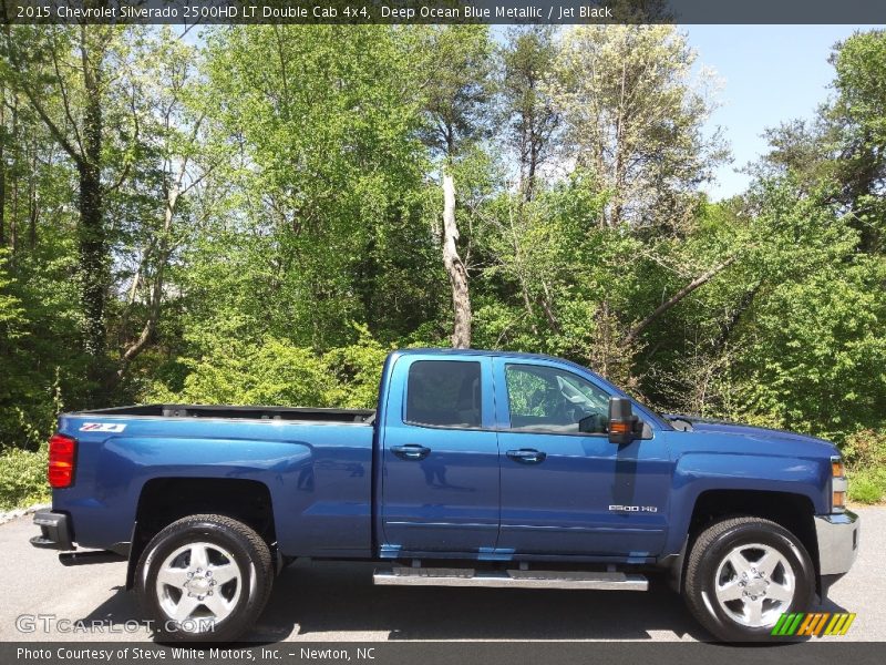 Deep Ocean Blue Metallic / Jet Black 2015 Chevrolet Silverado 2500HD LT Double Cab 4x4