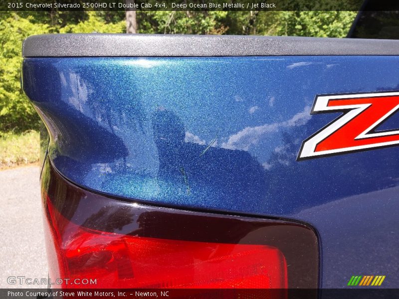 Deep Ocean Blue Metallic / Jet Black 2015 Chevrolet Silverado 2500HD LT Double Cab 4x4