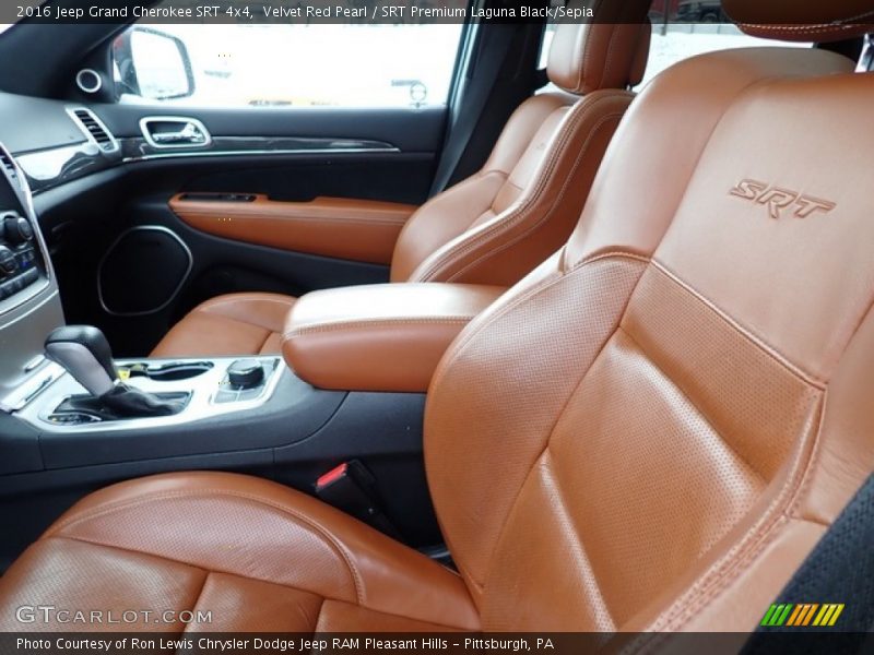Front Seat of 2016 Grand Cherokee SRT 4x4
