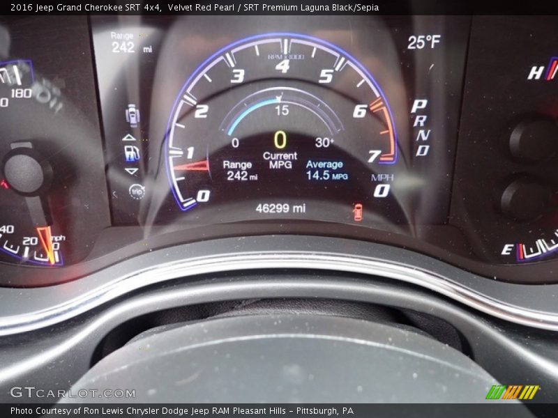  2016 Grand Cherokee SRT 4x4 SRT 4x4 Gauges