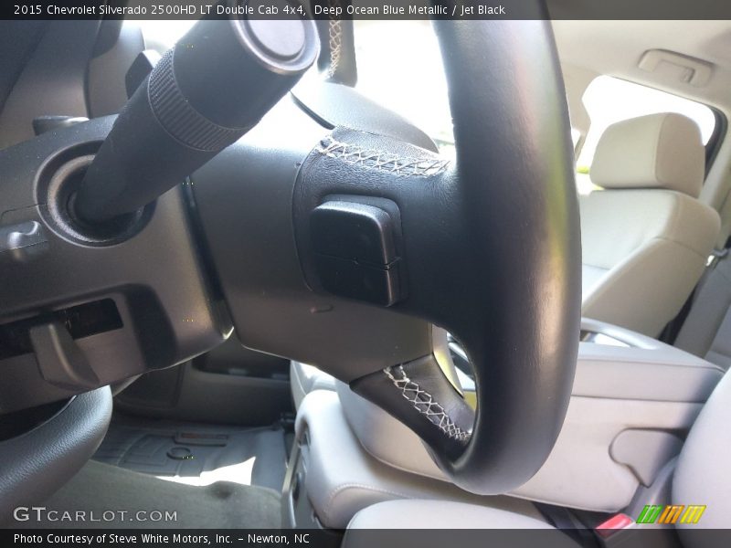 Deep Ocean Blue Metallic / Jet Black 2015 Chevrolet Silverado 2500HD LT Double Cab 4x4