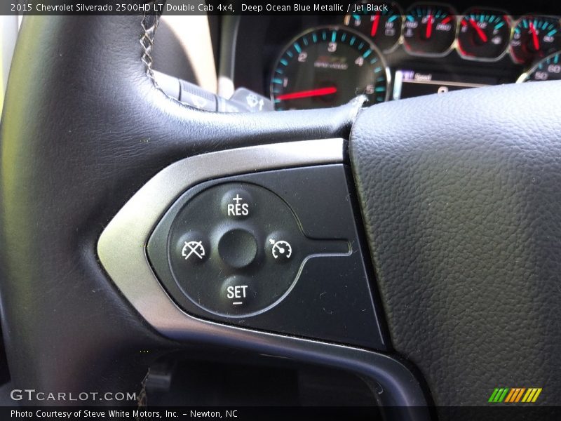 Deep Ocean Blue Metallic / Jet Black 2015 Chevrolet Silverado 2500HD LT Double Cab 4x4