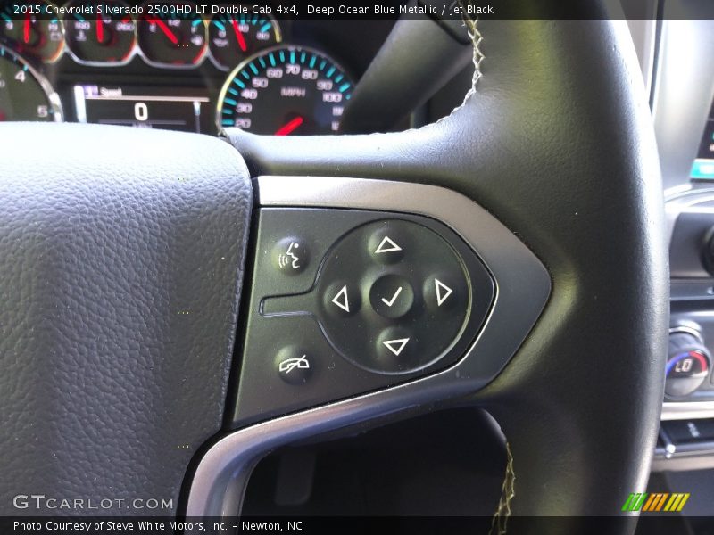 Deep Ocean Blue Metallic / Jet Black 2015 Chevrolet Silverado 2500HD LT Double Cab 4x4
