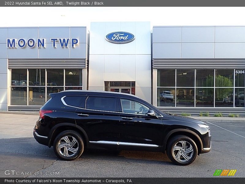 Twilight Black / Black 2022 Hyundai Santa Fe SEL AWD