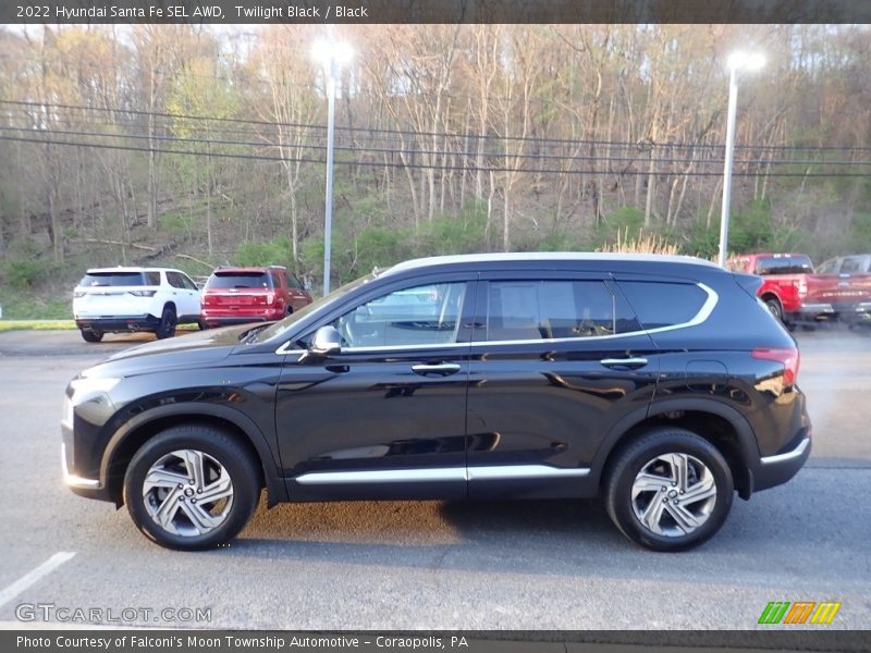 Twilight Black / Black 2022 Hyundai Santa Fe SEL AWD