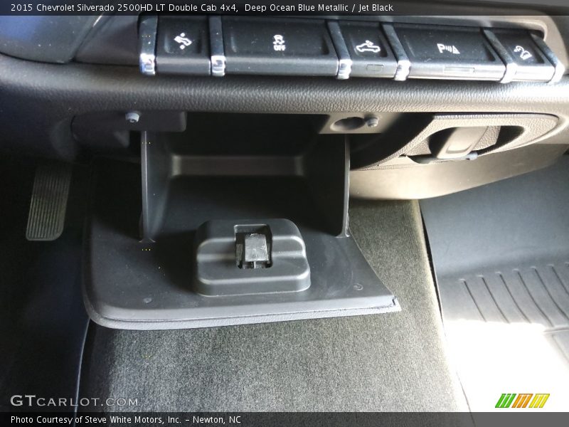 Deep Ocean Blue Metallic / Jet Black 2015 Chevrolet Silverado 2500HD LT Double Cab 4x4