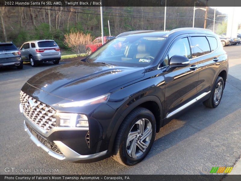 Twilight Black / Black 2022 Hyundai Santa Fe SEL AWD
