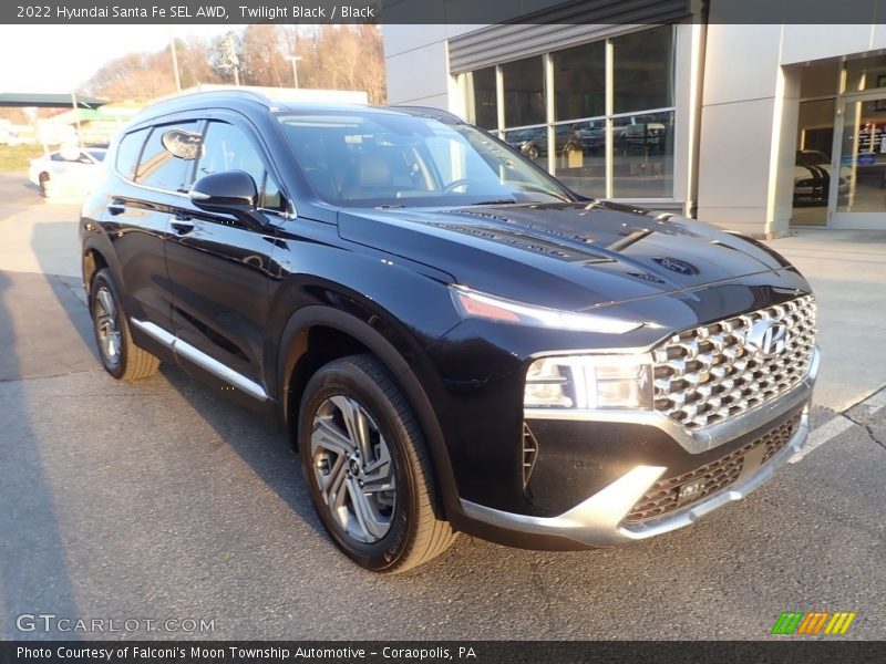 Twilight Black / Black 2022 Hyundai Santa Fe SEL AWD