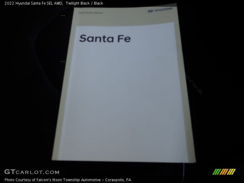 Twilight Black / Black 2022 Hyundai Santa Fe SEL AWD