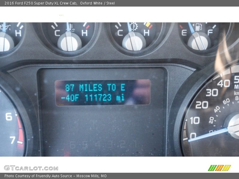 Oxford White / Steel 2016 Ford F250 Super Duty XL Crew Cab