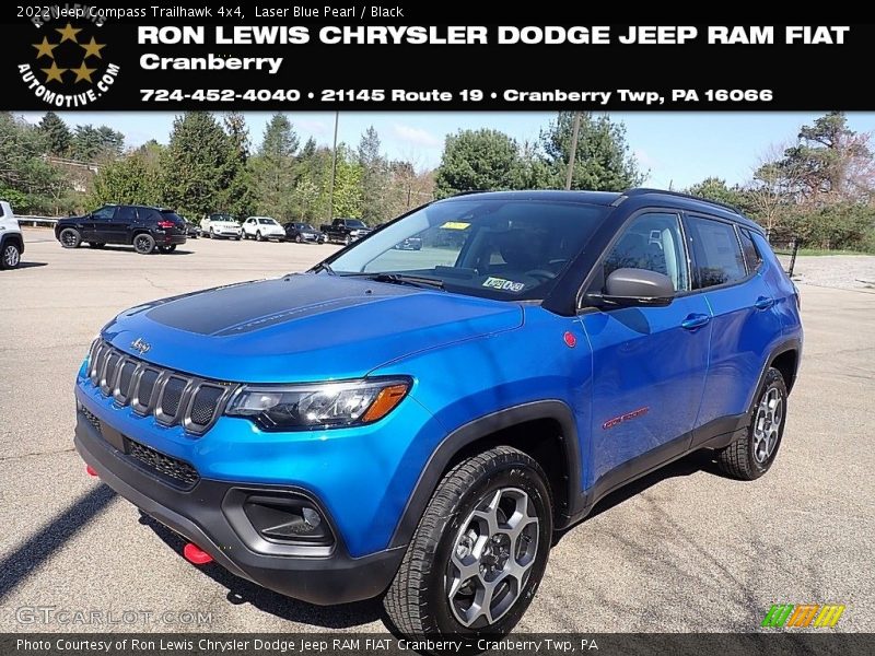 Laser Blue Pearl / Black 2022 Jeep Compass Trailhawk 4x4