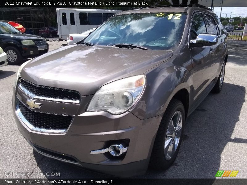 Graystone Metallic / Light Titanium/Jet Black 2012 Chevrolet Equinox LTZ AWD