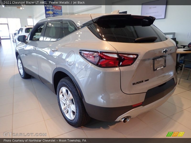 Pewter Metallic / Jet Black 2021 Chevrolet Blazer LT AWD