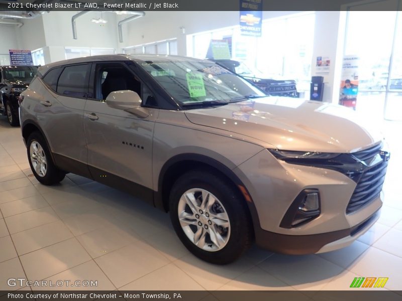 Pewter Metallic / Jet Black 2021 Chevrolet Blazer LT AWD