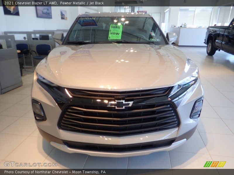 Pewter Metallic / Jet Black 2021 Chevrolet Blazer LT AWD