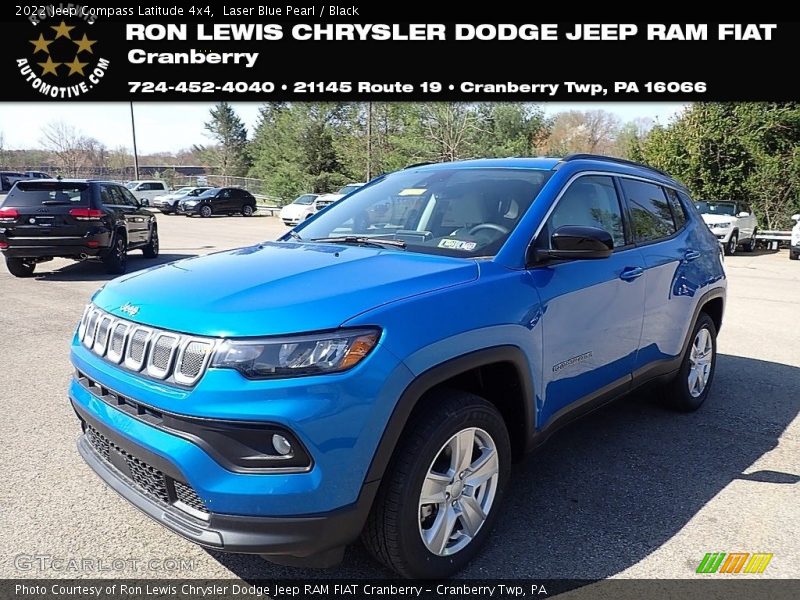 Laser Blue Pearl / Black 2022 Jeep Compass Latitude 4x4