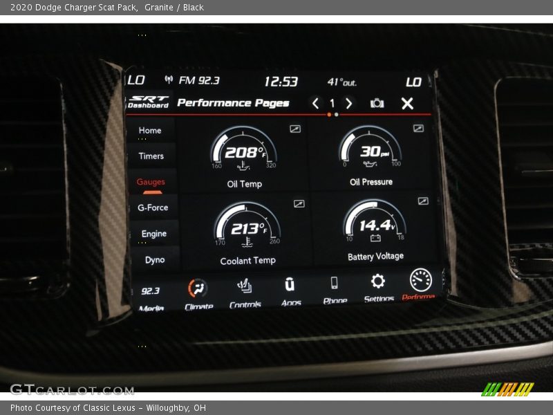 Granite / Black 2020 Dodge Charger Scat Pack