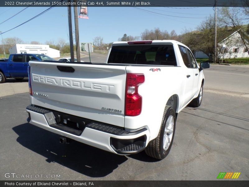 Summit White / Jet Black 2022 Chevrolet Silverado 1500 Custom Crew Cab 4x4