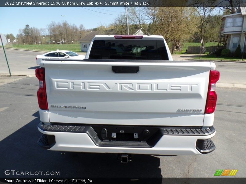 Summit White / Jet Black 2022 Chevrolet Silverado 1500 Custom Crew Cab 4x4