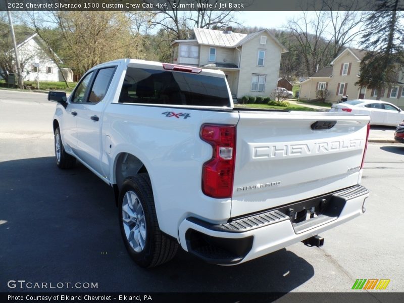 Summit White / Jet Black 2022 Chevrolet Silverado 1500 Custom Crew Cab 4x4