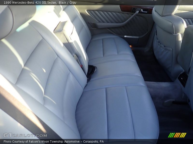 Rear Seat of 1990 420 SEL Sedan