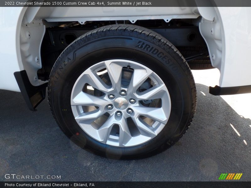Summit White / Jet Black 2022 Chevrolet Silverado 1500 Custom Crew Cab 4x4
