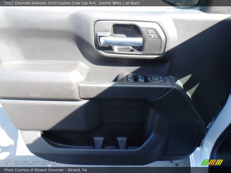 Summit White / Jet Black 2022 Chevrolet Silverado 1500 Custom Crew Cab 4x4
