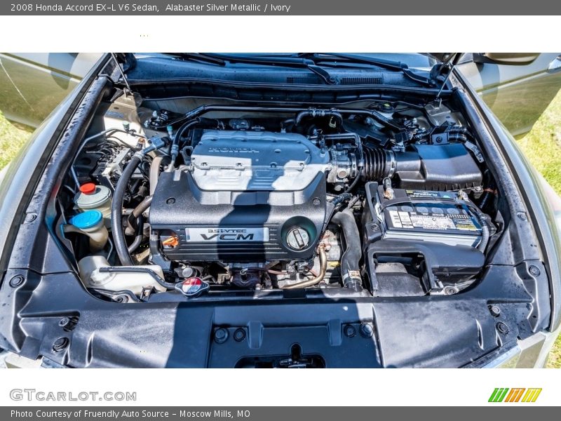 Alabaster Silver Metallic / Ivory 2008 Honda Accord EX-L V6 Sedan
