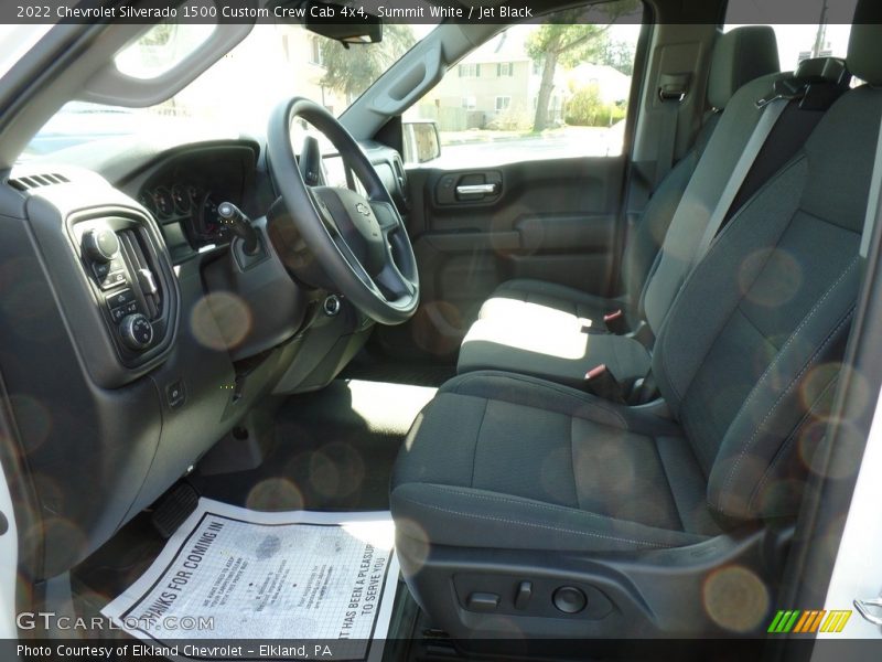 Summit White / Jet Black 2022 Chevrolet Silverado 1500 Custom Crew Cab 4x4