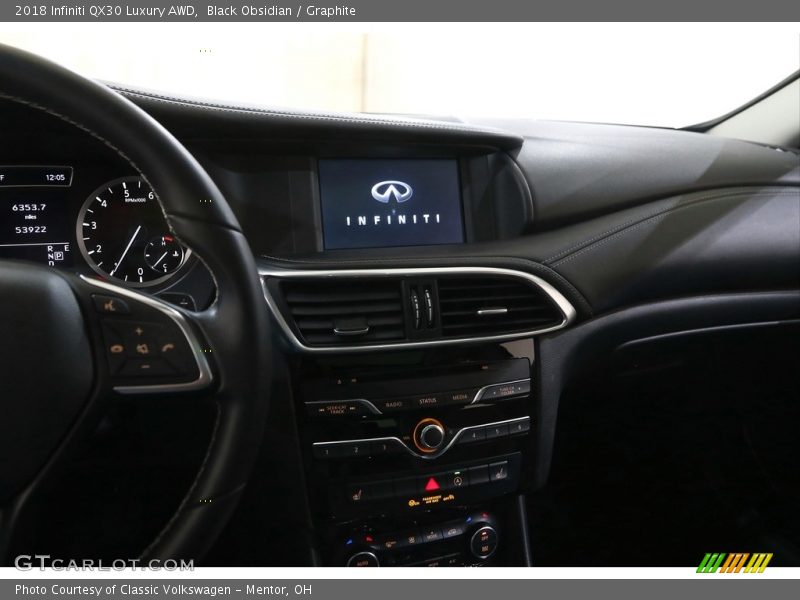 Black Obsidian / Graphite 2018 Infiniti QX30 Luxury AWD