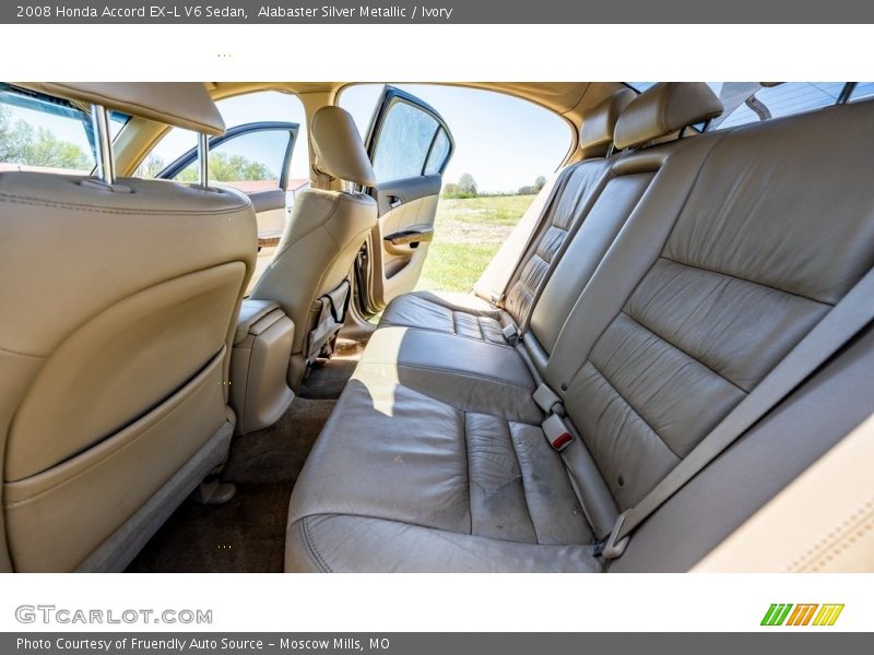 Alabaster Silver Metallic / Ivory 2008 Honda Accord EX-L V6 Sedan