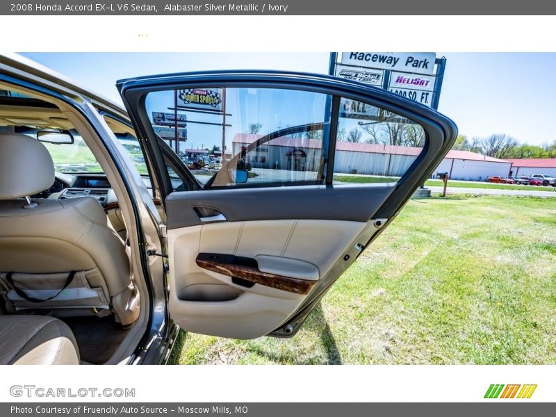 Alabaster Silver Metallic / Ivory 2008 Honda Accord EX-L V6 Sedan