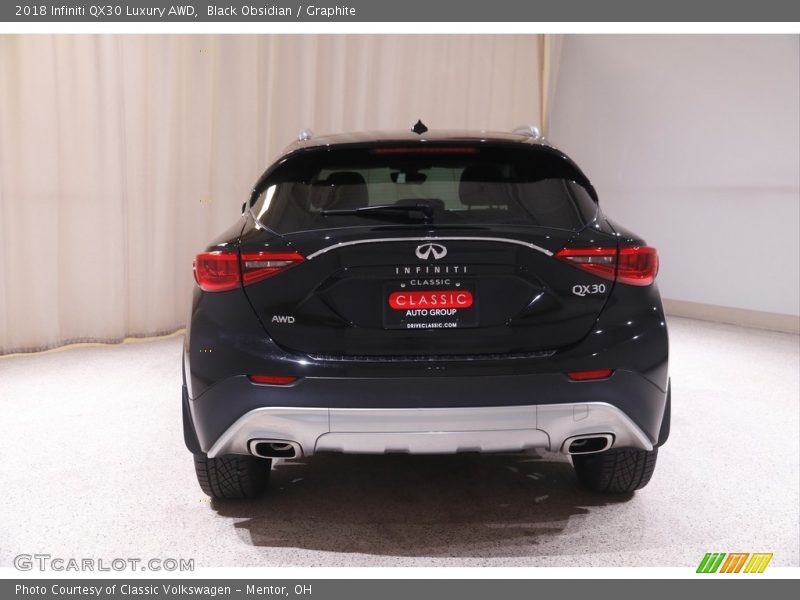 Black Obsidian / Graphite 2018 Infiniti QX30 Luxury AWD