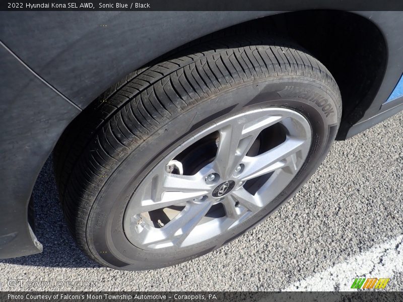 Sonic Blue / Black 2022 Hyundai Kona SEL AWD