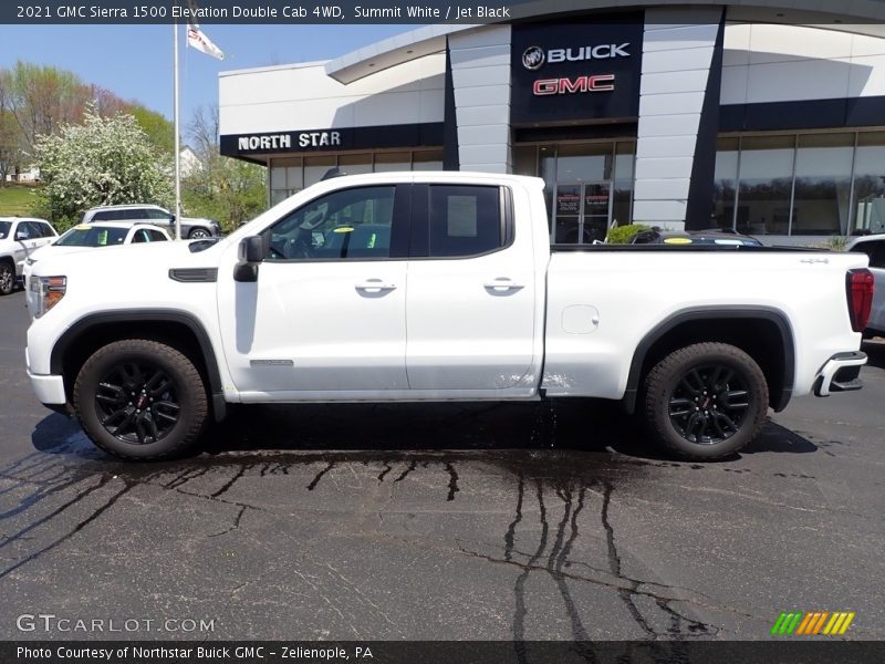 Summit White / Jet Black 2021 GMC Sierra 1500 Elevation Double Cab 4WD
