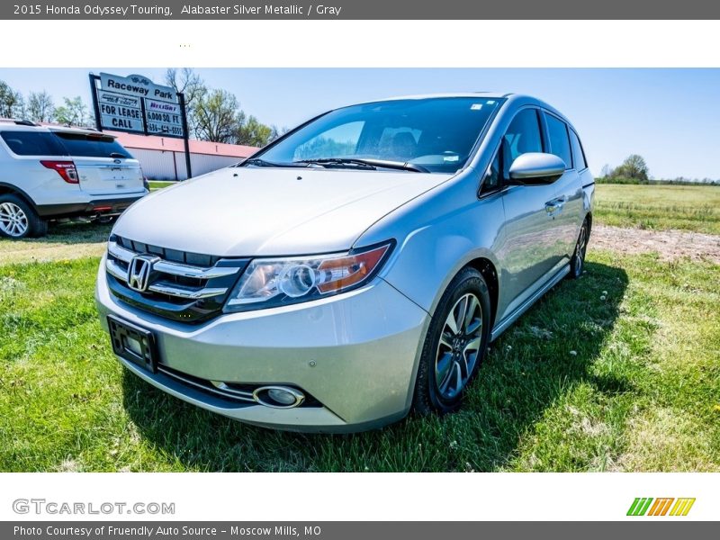 Alabaster Silver Metallic / Gray 2015 Honda Odyssey Touring