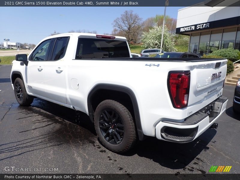 Summit White / Jet Black 2021 GMC Sierra 1500 Elevation Double Cab 4WD