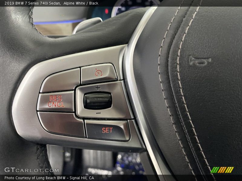 Alpine White / Black 2019 BMW 7 Series 740i Sedan