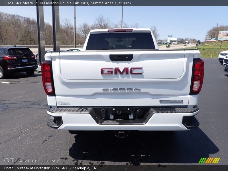 Summit White / Jet Black 2021 GMC Sierra 1500 Elevation Double Cab 4WD