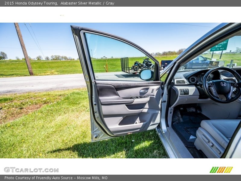 Alabaster Silver Metallic / Gray 2015 Honda Odyssey Touring