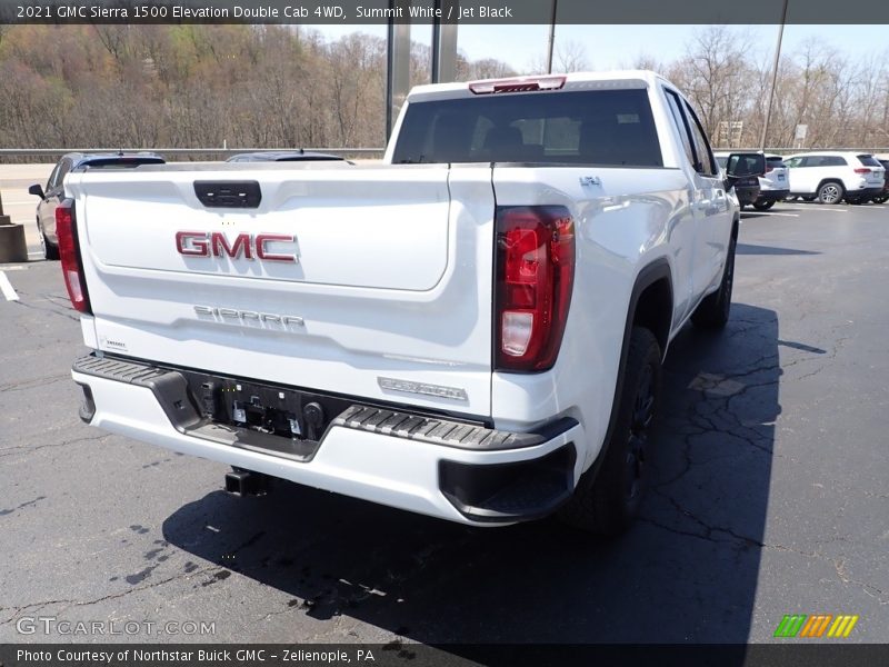 Summit White / Jet Black 2021 GMC Sierra 1500 Elevation Double Cab 4WD