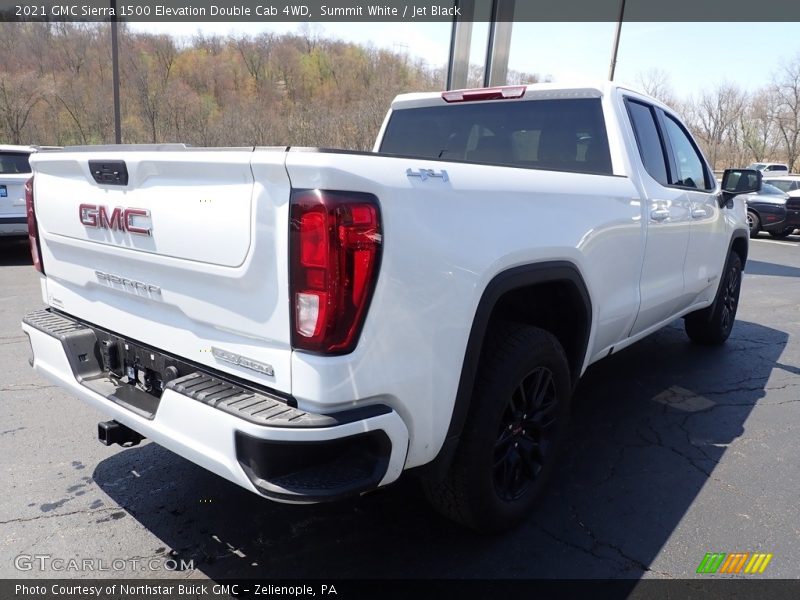 Summit White / Jet Black 2021 GMC Sierra 1500 Elevation Double Cab 4WD
