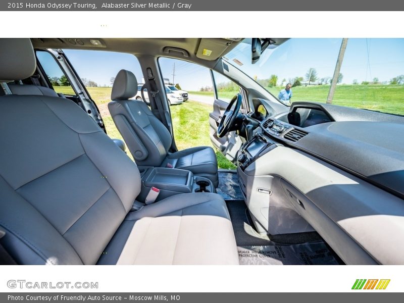 Alabaster Silver Metallic / Gray 2015 Honda Odyssey Touring