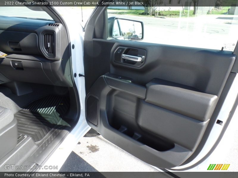 Summit White / Jet Black 2022 Chevrolet Silverado 1500 Custom Crew Cab 4x4